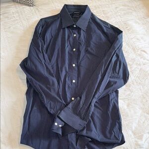 Nautica Blue and White Dress Shirt Classic Style